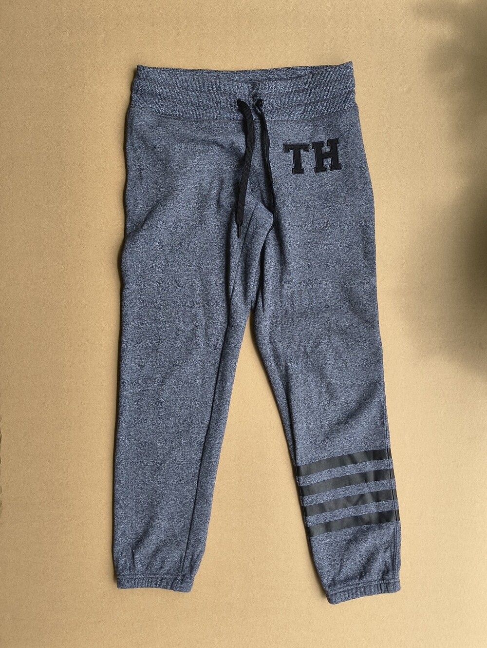 Tommy Hilfiger Heather Gray Jogger Sweatpants with TH Accent